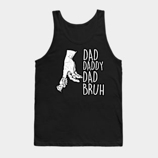 Dada Daddy Dad Bruh Retro Vintage Funny 2023 Fathers Day Tank Top